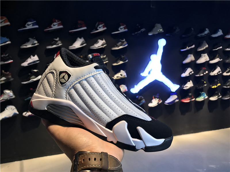 Air Jordan 14 Retro BG Black Toe 654963 102